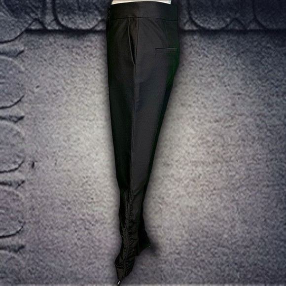 NWT Derek Lam 10 Crosby ‘Camryn’ Ruched Slim Pant in Black Size 0 - Picture 7 of 16